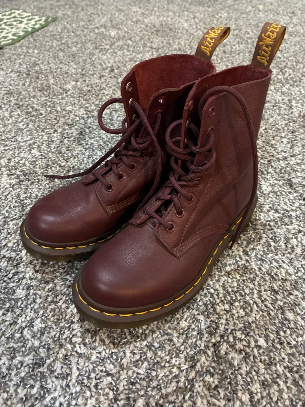 Dr. Martens Women's Virginia Pascal 8-Eye Lace-Up Leather Boots
